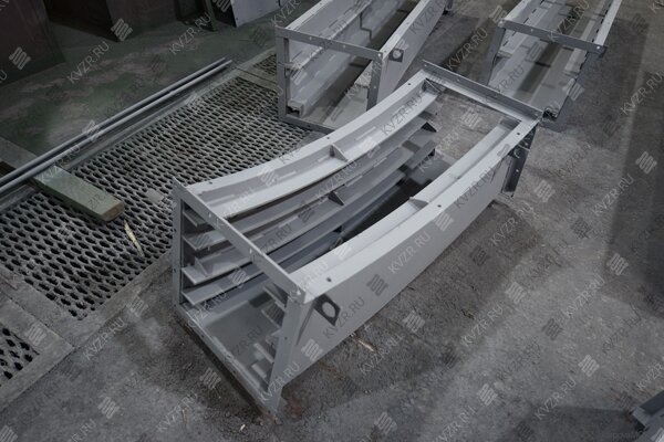 Поворотная секция для шлакоудаления